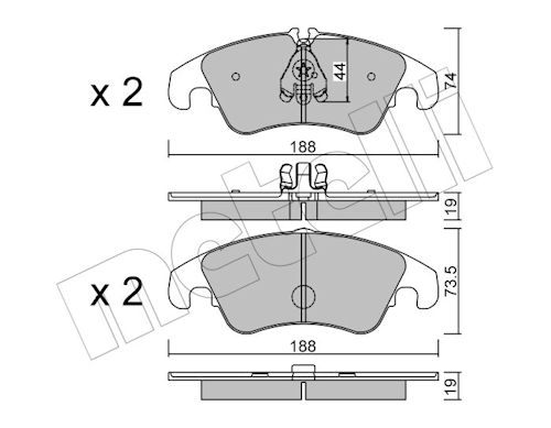 METELLI Bremseklodser 2207750