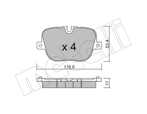 METELLI Bremseklodser 2208370