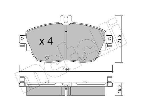METELLI Bremseklodser 2209650