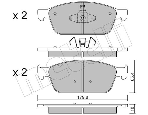 METELLI Bremseklodser 2209890