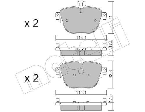 METELLI Bremseklodser 2211370
