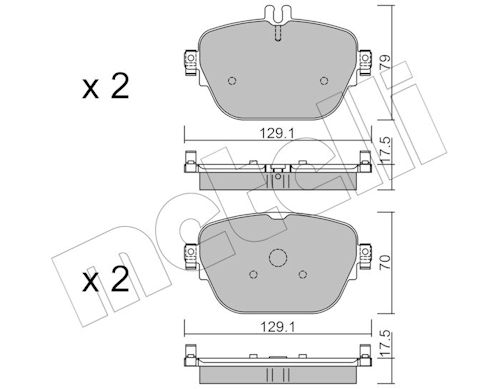 METELLI Bremseklodser 2211380