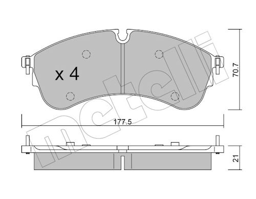 METELLI Bremseklodser 2211740