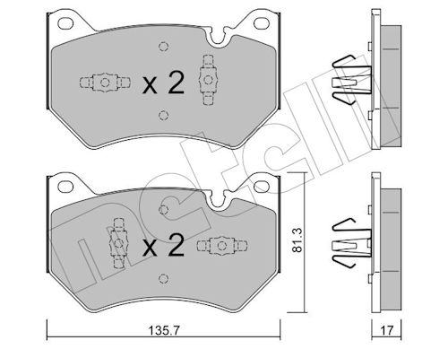 METELLI Bremseklodser 2211701