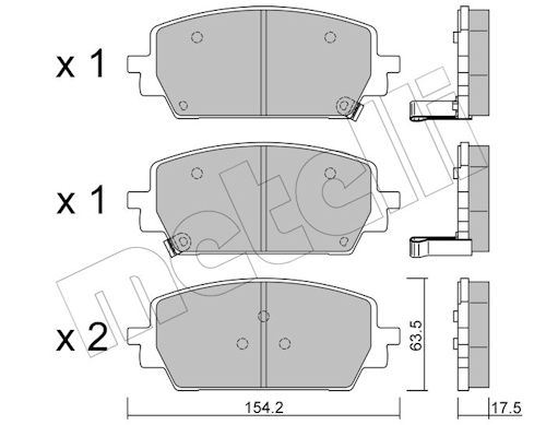 METELLI Bremseklodser 2213030