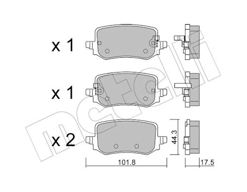 METELLI Bremseklodser 2213010