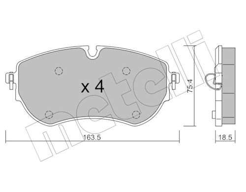 METELLI Bremseklodser 2211721