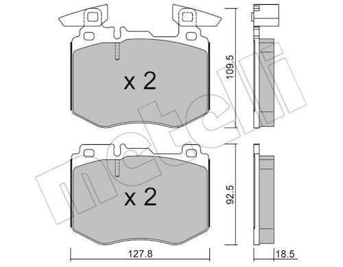 METELLI Bremseklodser 2213880