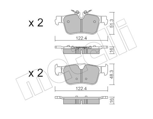 METELLI Bremseklodser 2213900