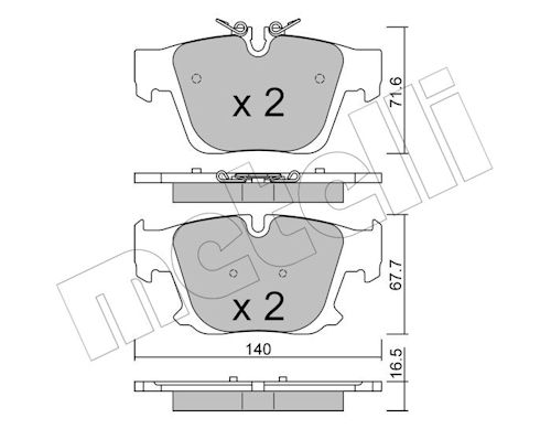 METELLI Bremseklodser 2213860 for BMW