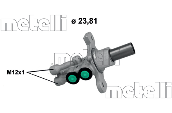 METELLI Hovedbremsecylinder 051271 for MERCEDES-BENZ