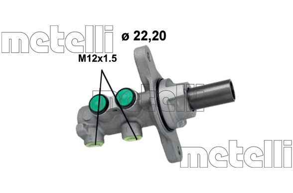 METELLI Hovedbremsecylinder 051264 for FORD
