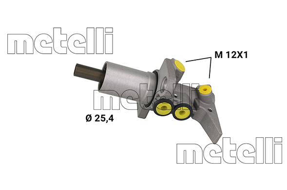 METELLI Hovedbremsecylinder 051187 for AUDI (FAW)