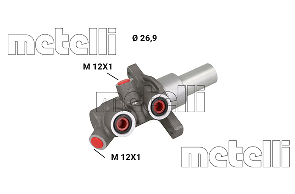 METELLI Hovedbremsecylinder 051254 for MERCEDES-BENZ