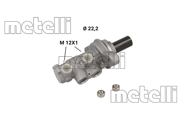 METELLI Hovedbremsecylinder 051280 for RENAULT TRUCKS