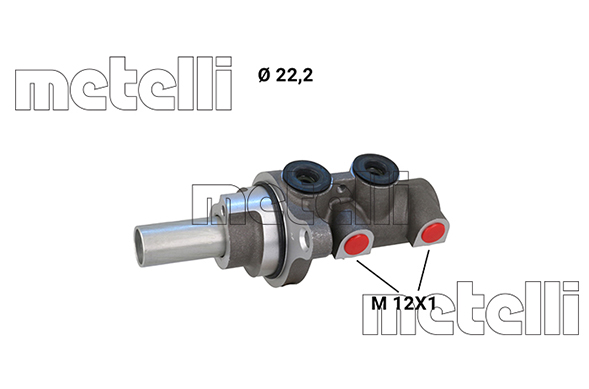 METELLI Hovedbremsecylinder 051288 for HYUNDAI KIA