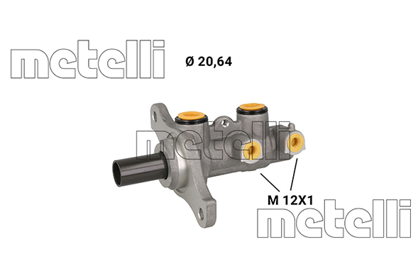 METELLI Hovedbremsecylinder 051291 for KIA