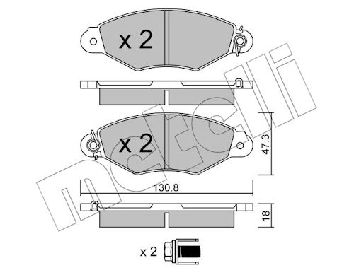 METELLI Bremseklodser 2202530