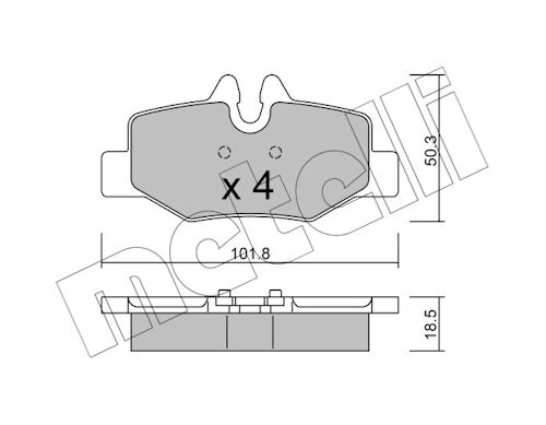 METELLI Bremseklodser 2205760