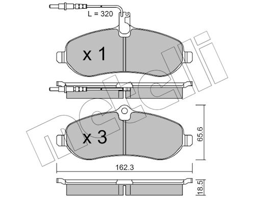 METELLI Bremseklodser 2207070