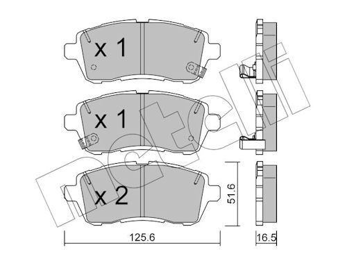 METELLI Bremseklodser 2207931