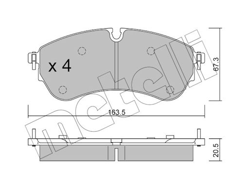 METELLI Bremseklodser 2211730