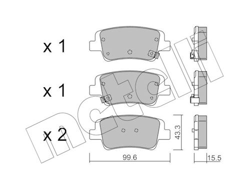 METELLI Bremseklodser 2213710