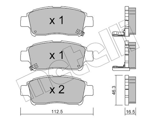 METELLI Bremseklodser 2202920