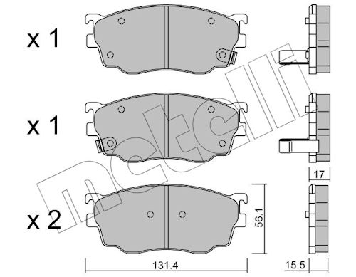 METELLI Bremseklodser 2203010