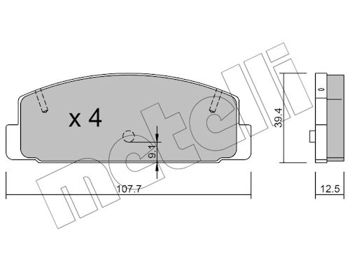 METELLI Bremseklodser 2203022