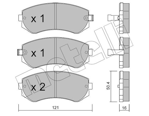 METELLI Bremseklodser 2203040