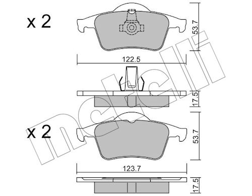 METELLI Bremseklodser 2203480