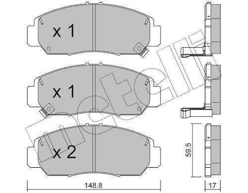 METELLI Bremseklodser 2204620