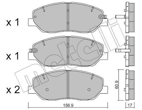 METELLI Bremseklodser 2207870