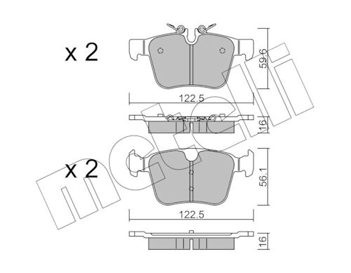 METELLI Bremseklodser 2211220