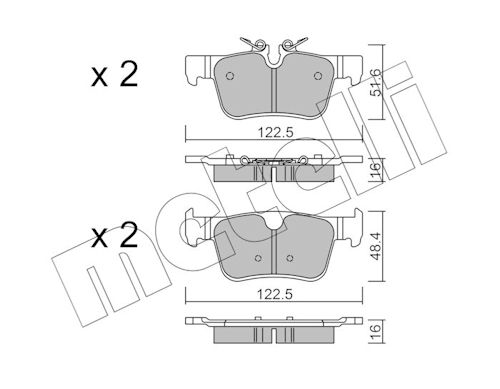 METELLI Bremseklodser 2211210