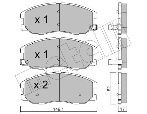 METELLI Bremseklodser 2207780