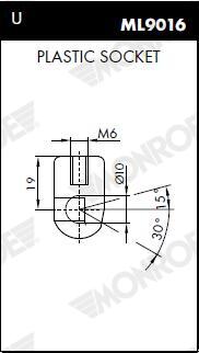MONROE Gasfjeder, kuffert-/lastrum ml5792 for VW