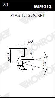 MONROE Gasfjeder, kuffert-/lastrum ml5842 for MAZDA