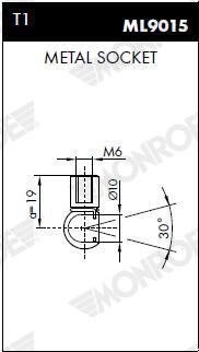 MONROE Gasfjeder, kuffert-/lastrum ml5836 for HONDA