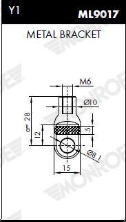 MONROE Gasfjeder, kuffert-/lastrum ml5492 for SUZUKI