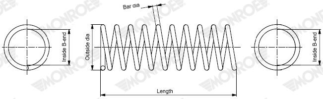 MONROE Fjeder sp4786 for DACIA