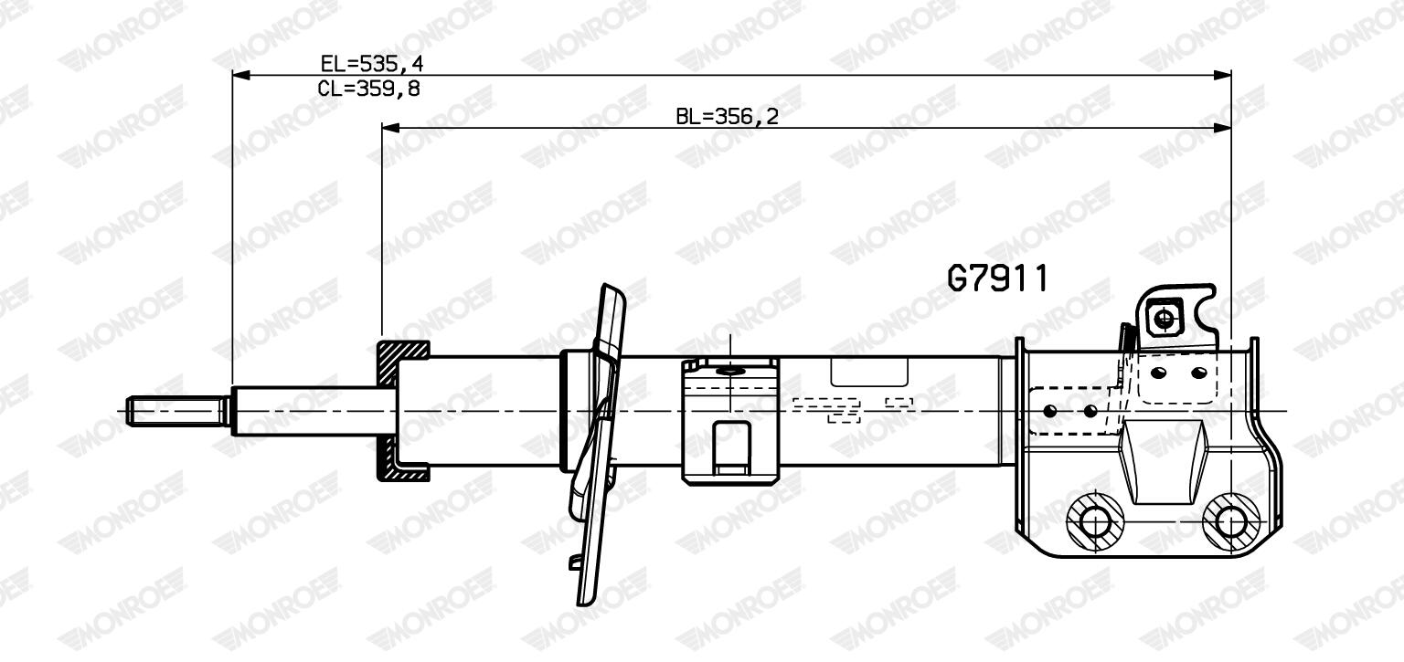 MONROE Støddæmper g7911 for SUZUKI