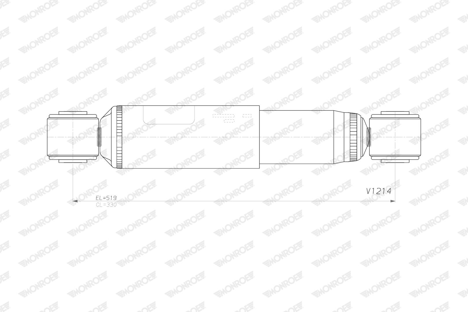 MONROE Støddæmper v1214 for MERCEDES-BENZ