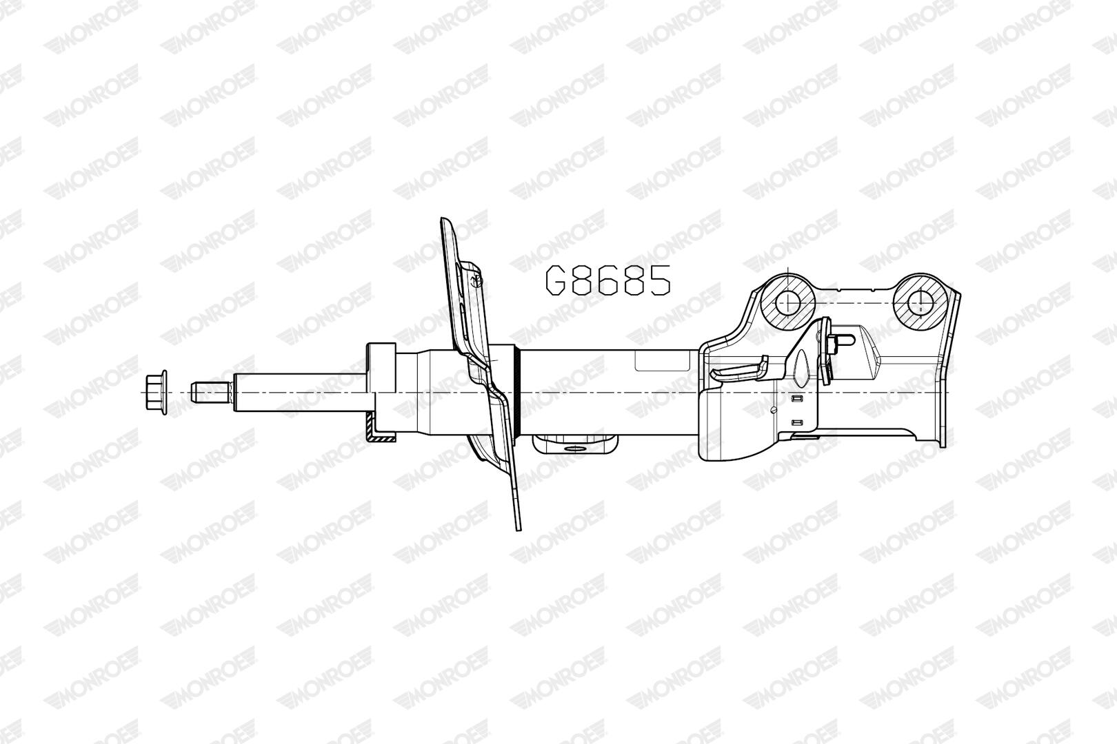 MONROE Støddæmper g8685 for FORD