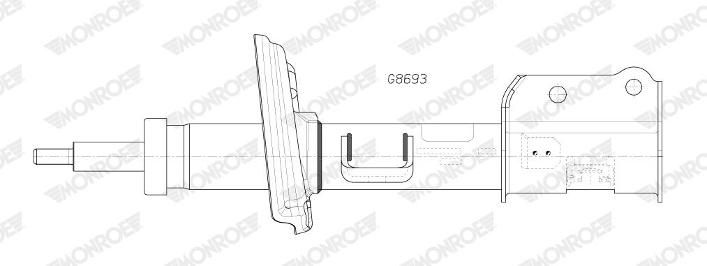 MONROE Støddæmper g8693 for JEEP