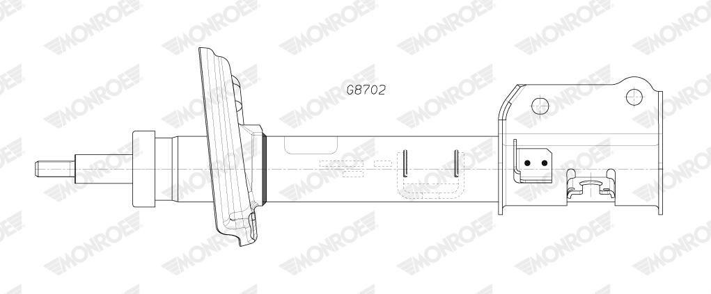 MONROE Støddæmper g8702 for JEEP