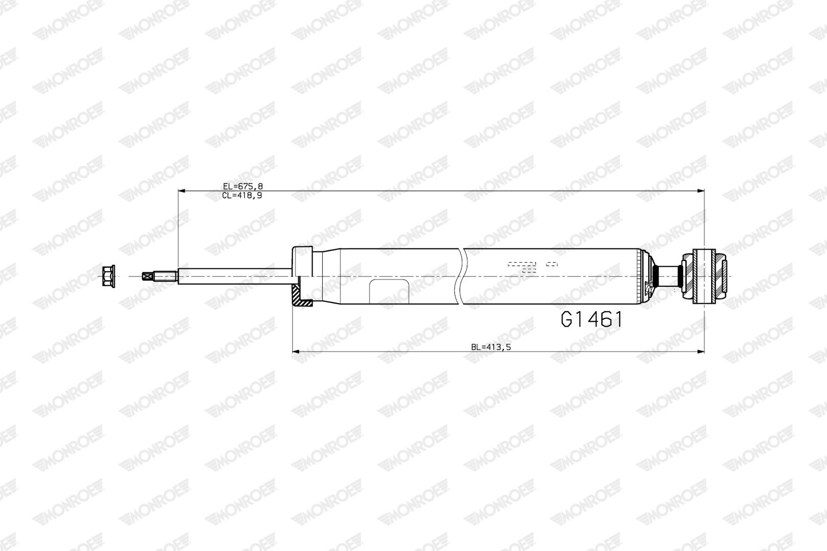 MONROE Støddæmper g1461 for FORD
