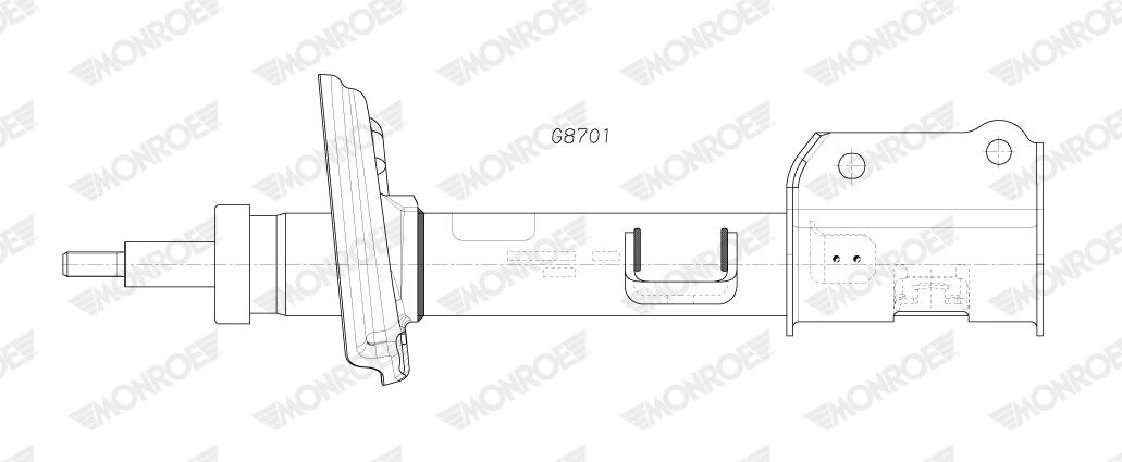 MONROE Støddæmper g8701 for JEEP