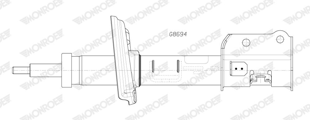 MONROE Støddæmper g8694 for JEEP